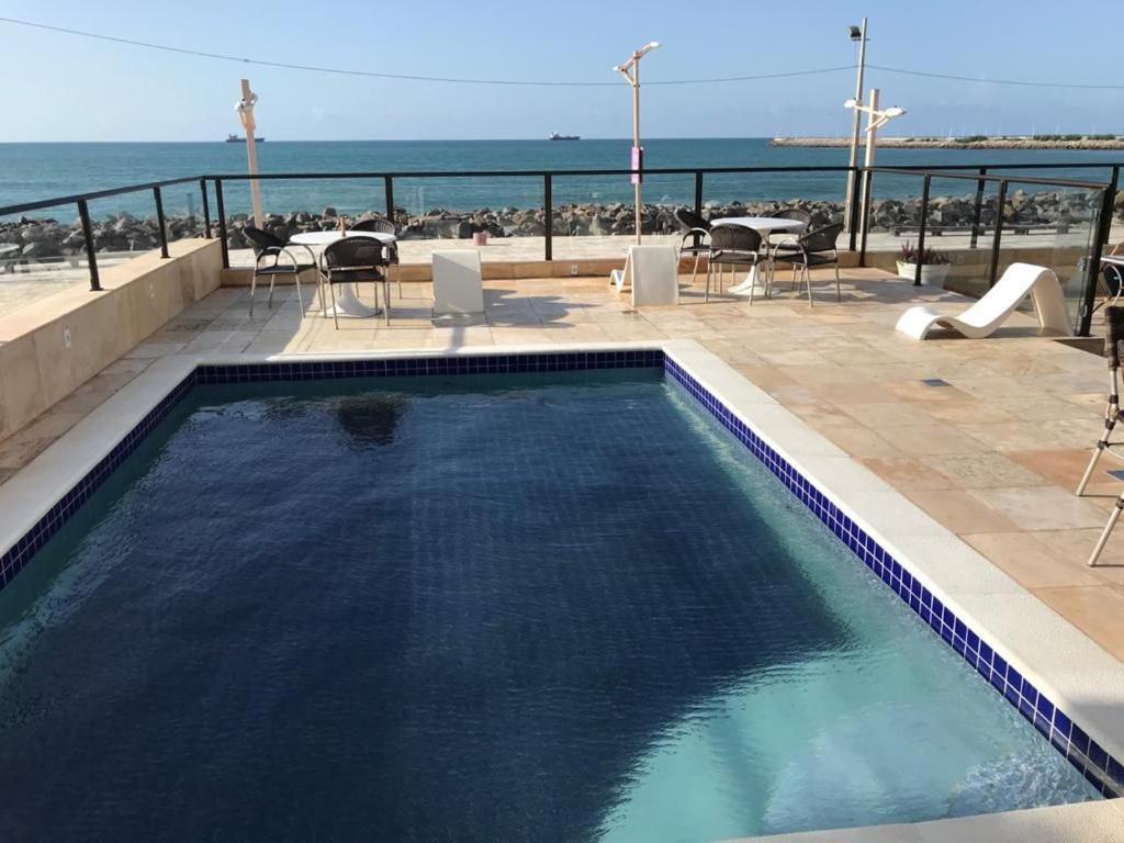 804 Lindo Flat Mobiliado Com Vista Lateral Mar Na Praia De Iracema Διαμέρισμα Φορταλέζα Εξωτερικό φωτογραφία